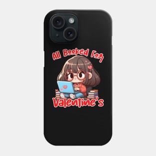 Library Books Heart Bookworm Valentines Day Reading Phone Case