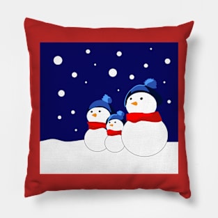 Funny snowmans Pillow