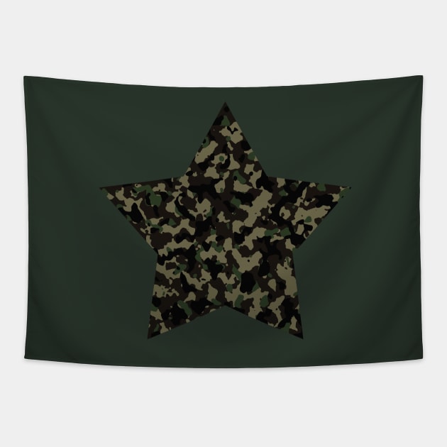 classic camouflage pattern Tapestry by Destroyed-Pixel