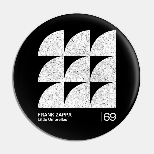 Frank Zappa / Minimalist Graphic Artwork Design Pin by saudade