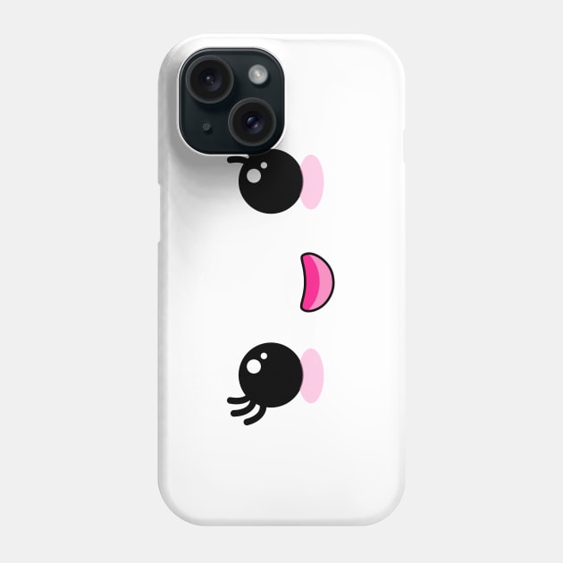 Kawaii face Phone Case by Pendientera