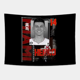 Miami Heat Tyler Herro 14 Tapestry