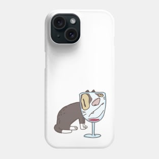 Red Wine And Cat Phone Case