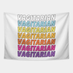 Vagitarian - Humorous LGBT Design Tapestry