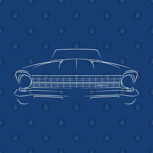 1967 Chevy II Nova - front stencil, white by mal_photography