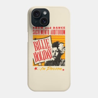 billie holiday live show graphic Phone Case