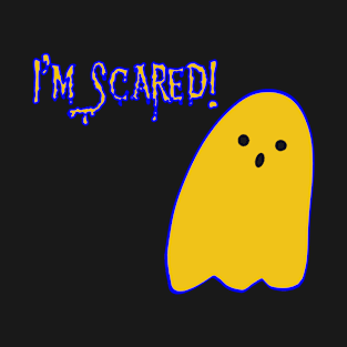 I’m Scared! Cute Halloween Ghost T-Shirt