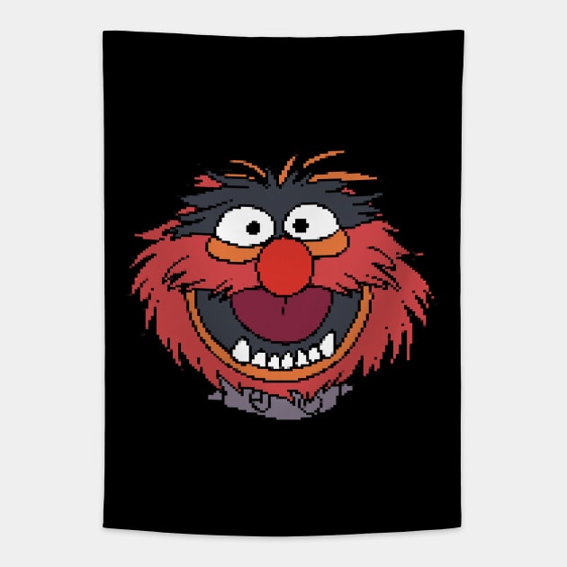 Muppets Animal pixel art Tapestry by valentinahramov