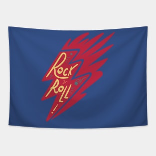 Rock Roll Lettering Tapestry