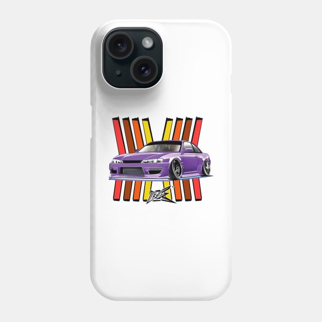 SILVIA S14 KOUKI PURPLE Phone Case by naquash