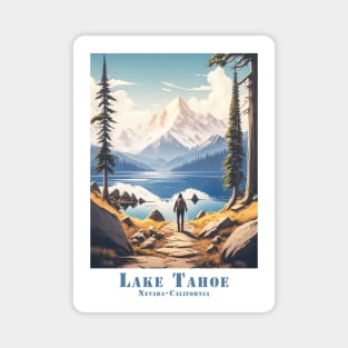 Retro Vintage Lake Tahoe Adventure Magnet