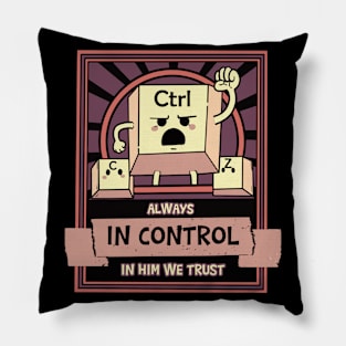 Funny Computer Nerd Gaming Programmer Pillow