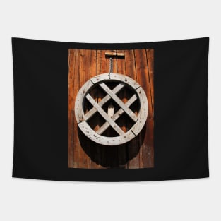 Antique Wooden Wheel Tapestry