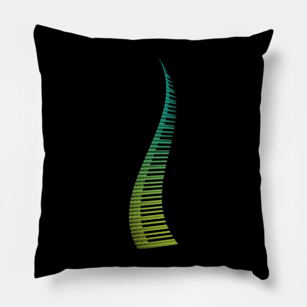 Ragtime in Cool Tones Pillow by DanaMartin