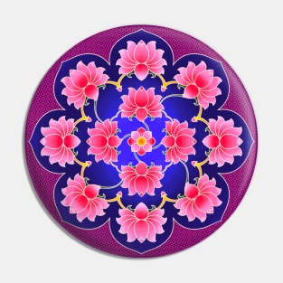 Lotus mandala Pin