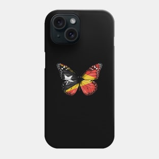 Timorese Flag  Butterfly - Gift for Timorese From East Timor Phone Case