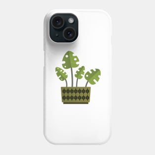 Retro Monstera Plant Phone Case