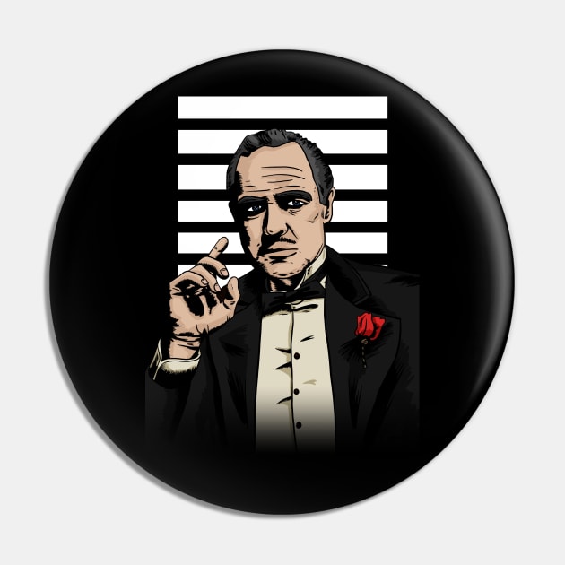 The Godfather Pin by Black Snow Comics