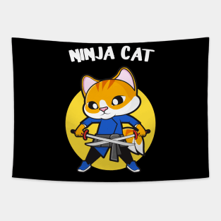 Funny Ninja Cat Cats Lover Gift Tapestry