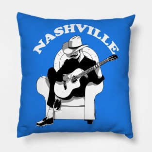 Nashville Tennessee Country Music City Cowboy Pillow