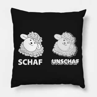 Sheep out of focus funny Pillow