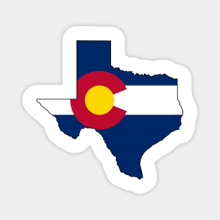 Texas and Colorado Love! Magnet