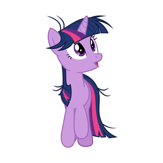 Messy mane Twilight Sparkle trotting 2 by CloudyGlow