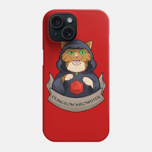 Dungeon Meowster Tabby Cat Phone Case by DnDoggos