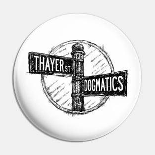 Thayer St (black) Pin