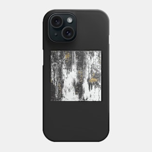 Abstract Distressed Modern Gold & Grey Phone Case