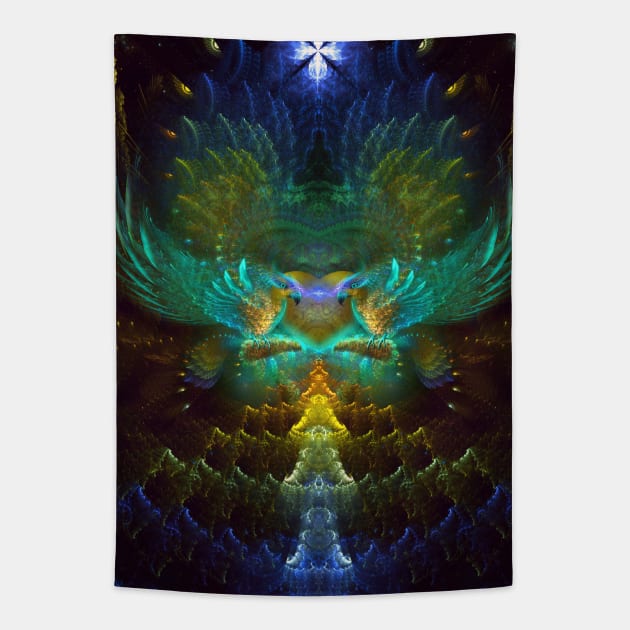 Love Birds Tapestry by Manafold