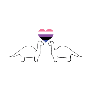 Genderfluid Dinos T-Shirt