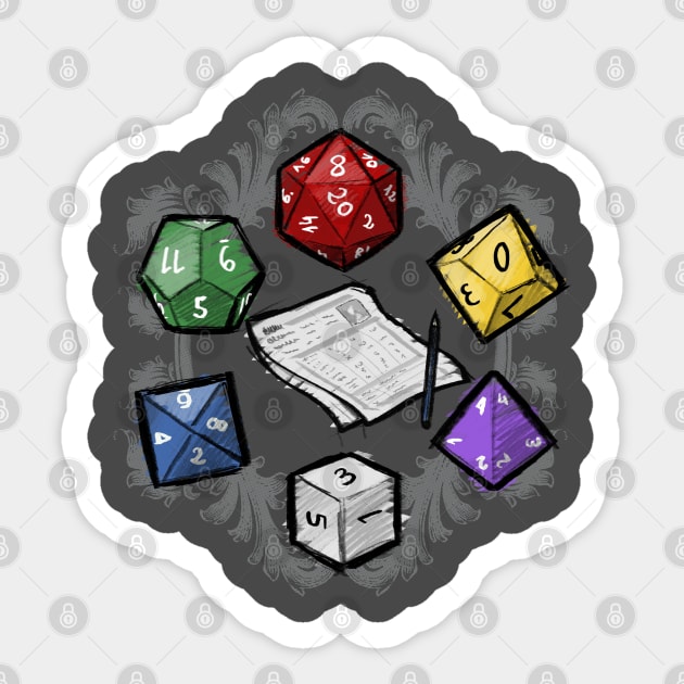 Roleplay Dice Sticker for iOS & Android