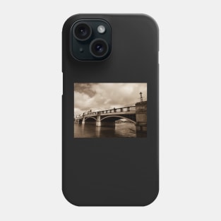 Bridge on river Thames in Windsor, UK Phone Case