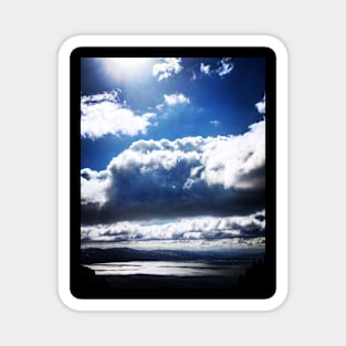 Dramatic Sky over Wellington Harbor, New Zealand Magnet