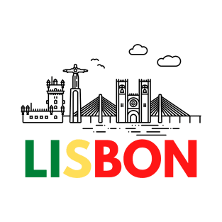 Lisbon City (Portugal flag) T-Shirt