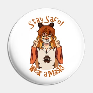 Wear a Mask! Pin