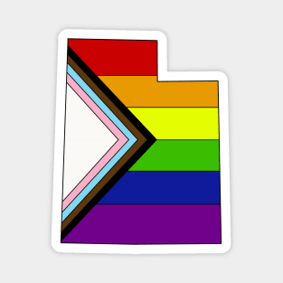 Progress pride flag - Utah Magnet