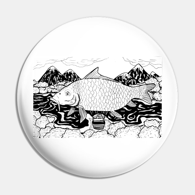 Carp Blimp Pin by Chazaaroncamp