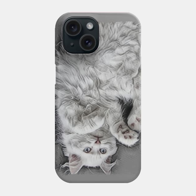 Cute cat Phone Case by Kielly