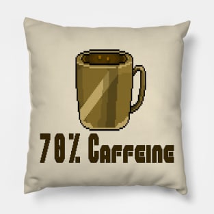 70% Caffeine Coffee Cup Pillow