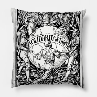 Solidarity of Labour - Walter Crane, Socialist, Propaganda, Leftist, Communist Pillow