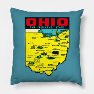 Old School Ohio Pillow