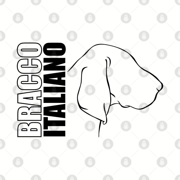 Bracco Italiano profile dog mom gift by wilsigns