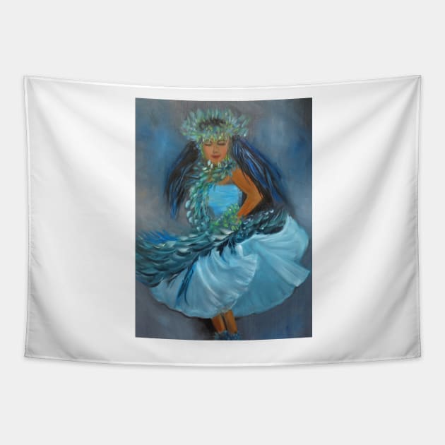 Merrie Monarch Hula Tapestry by jennyleeandjim