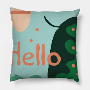 Geometric Elephant Greeting: a playful blend of shapes and a warm welcome Pillow