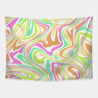 Colorful Swirl Liquid Wave Tapestry