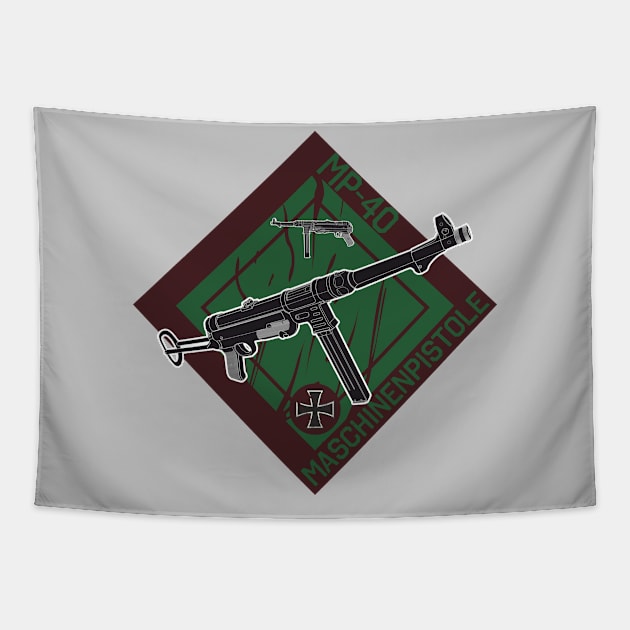 MP-40 German submachine gun Tapestry by FAawRay