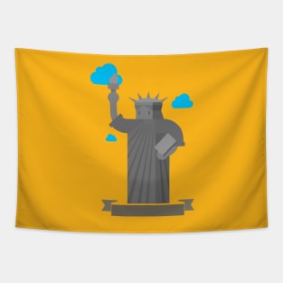 Graphic Statue of Liberty Tapestry