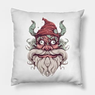 monster head halloween vibes Pillow